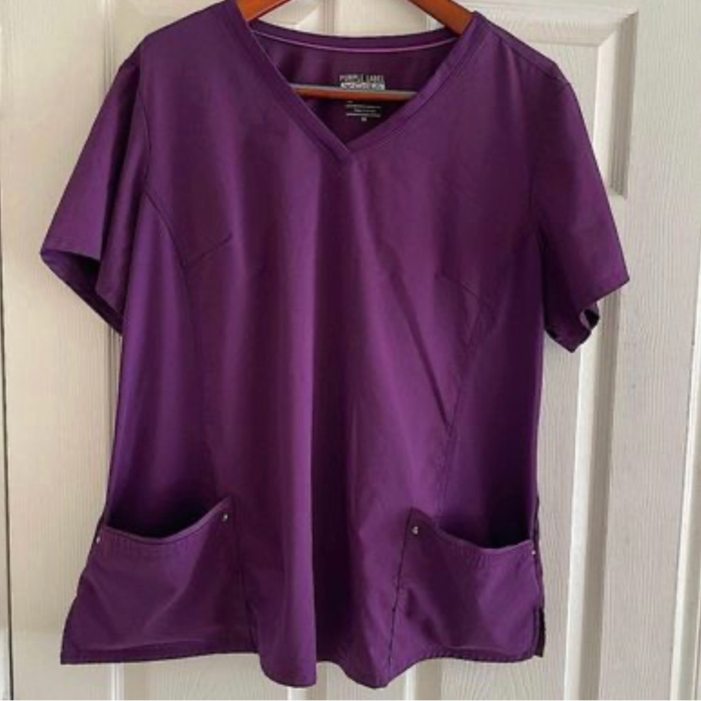 3XL Purple Healing Hands Scrub Top